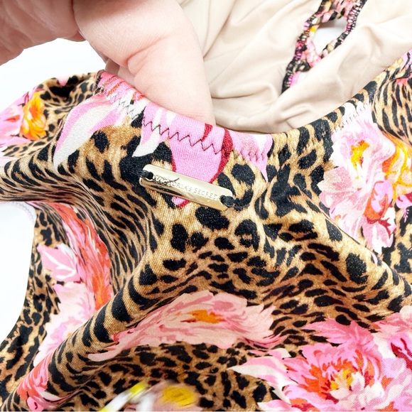 Victorias Secret Cheetah Floral One Piece Swimsuit Large - Picture 5 of 7